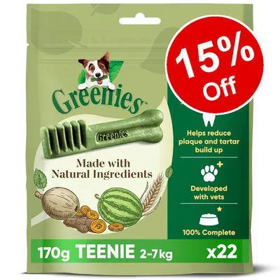 170g/340g Greenies Dental Dog Chews - 15% Off! *