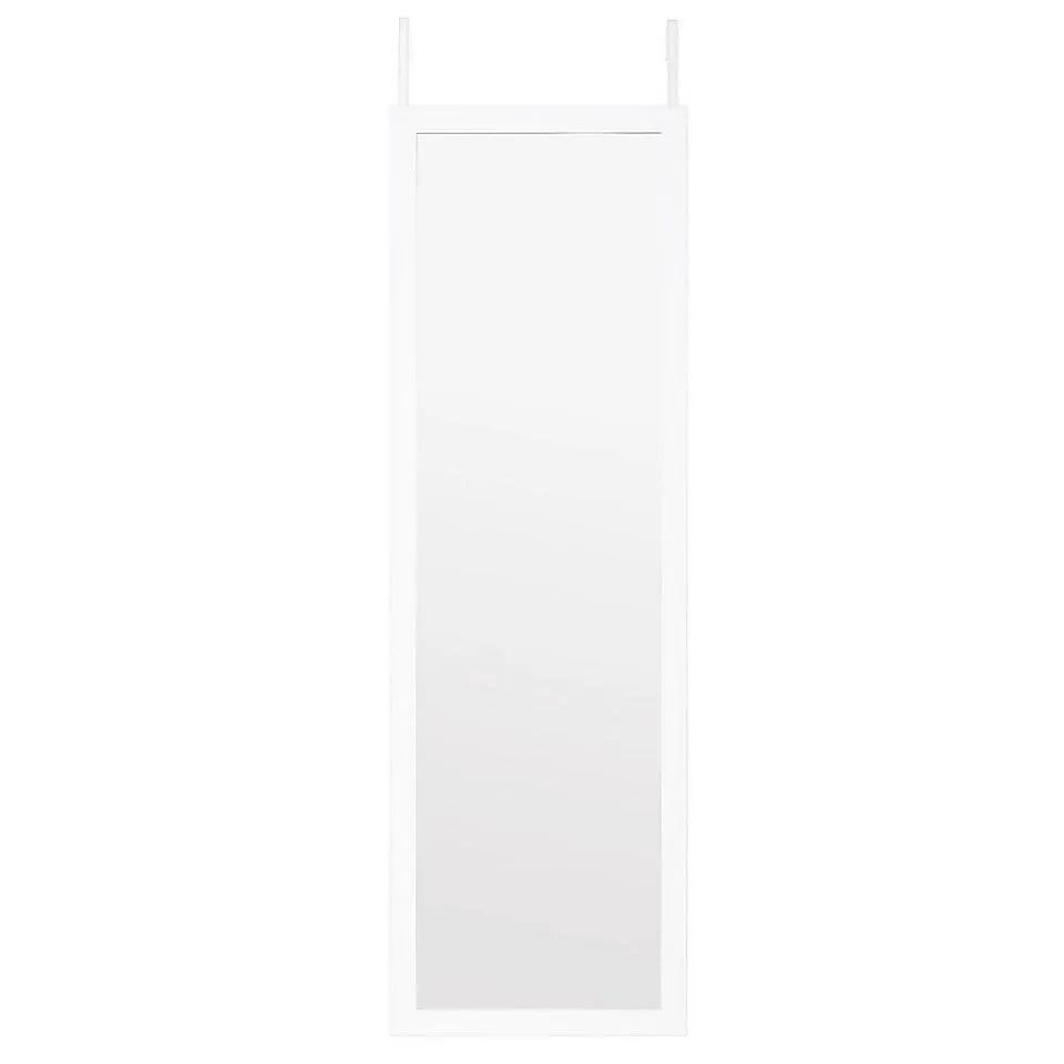 Over Door Hanging Mirror - 120x30cm - White