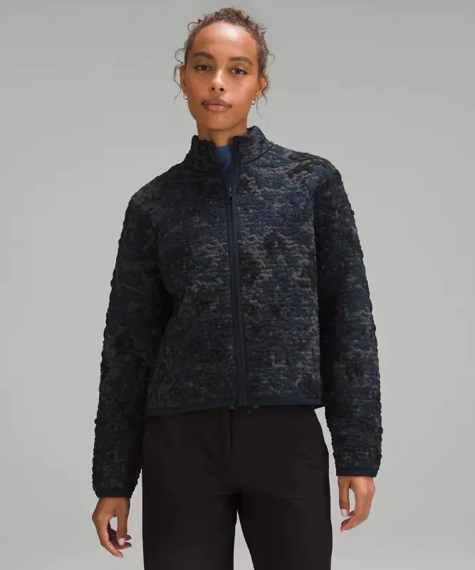 Insulated Jacquard Full-Zip Jacket