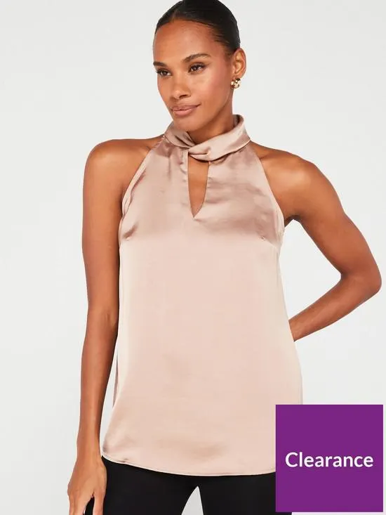 V by Very Cut Out Sleeveless Blouse