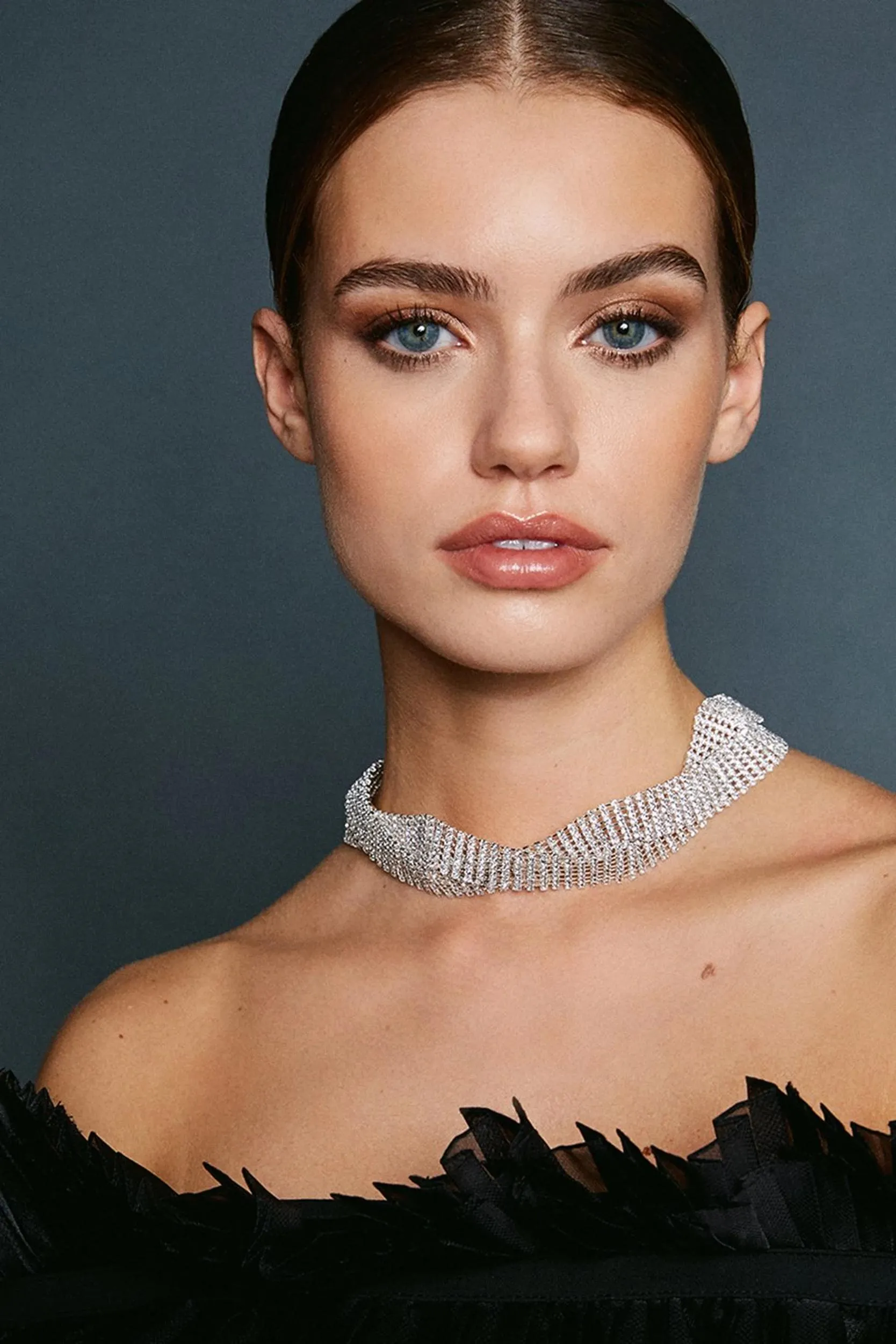 Wavy Diamante Necklace