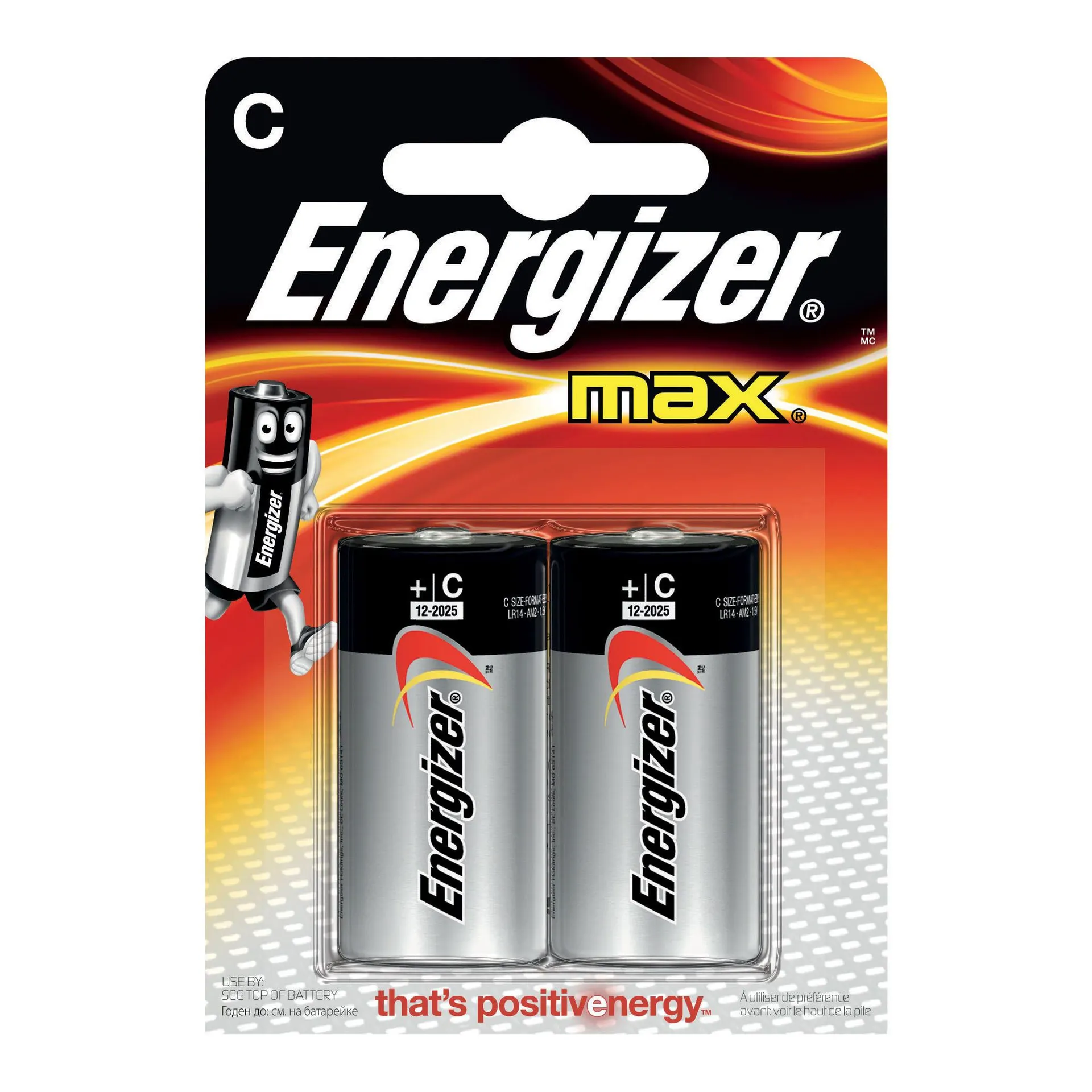 Energizer Max C Batteries 2 Pack
