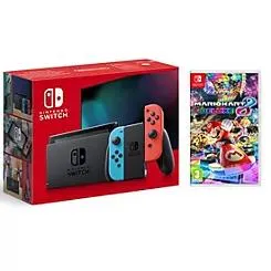 Nintendo Switch Neon with Mario Kart 8
