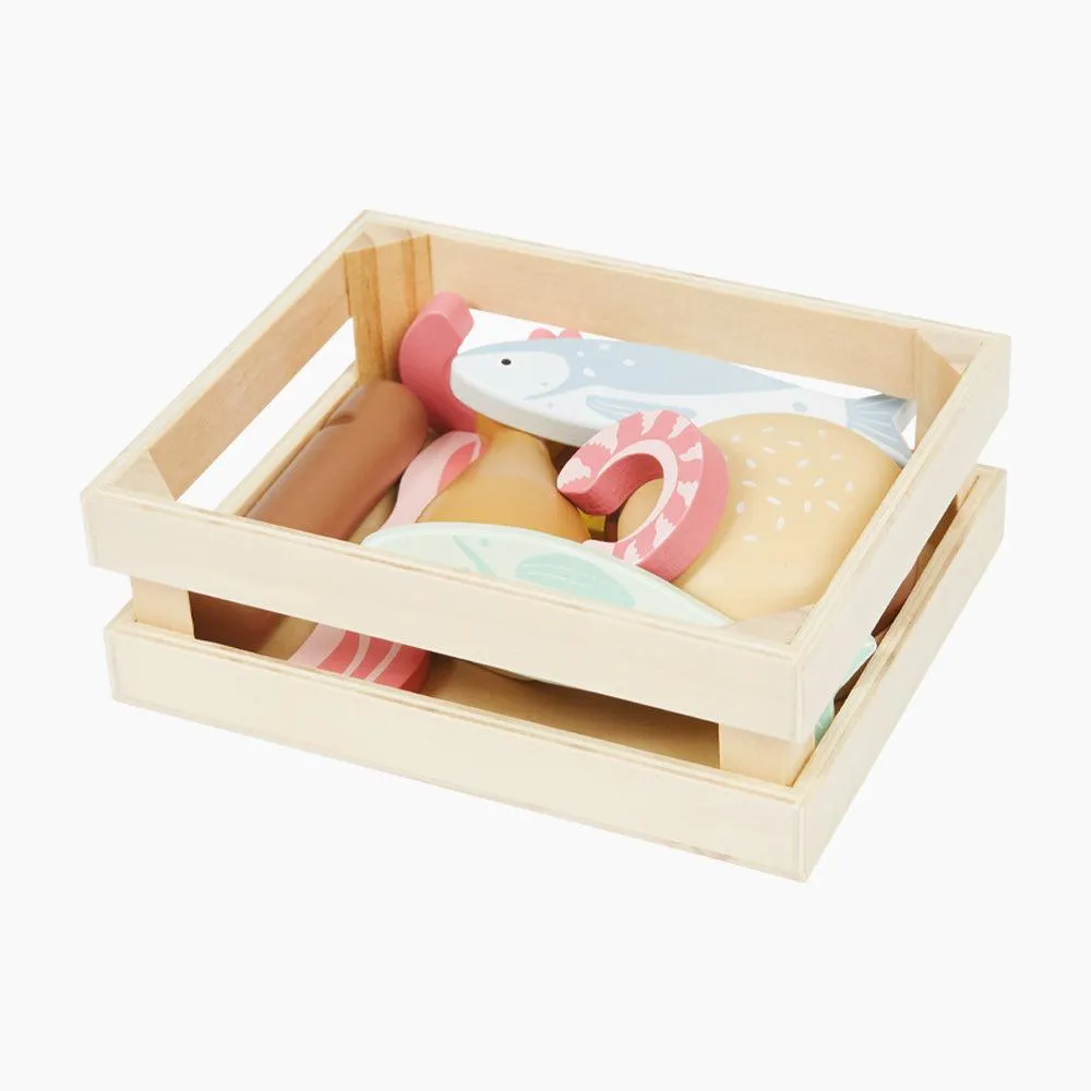 Wooden Deli Shop Play Food Set