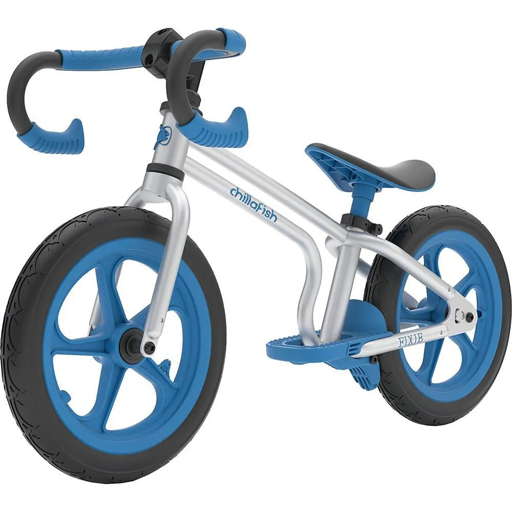 Chillafish Fixie Balance Bike with Foot Brake BLUE
