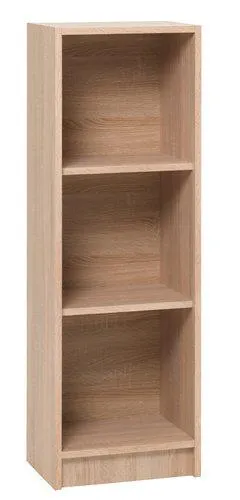 Bookcase HORSENS 3 shelves slim oak