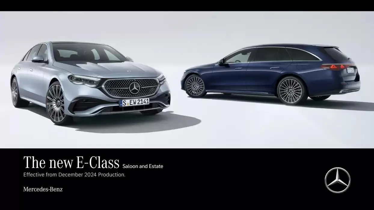 Mercedes Benz New E-Class Saloon from 11 October to 11 October 2025 - Catalogue Page 1