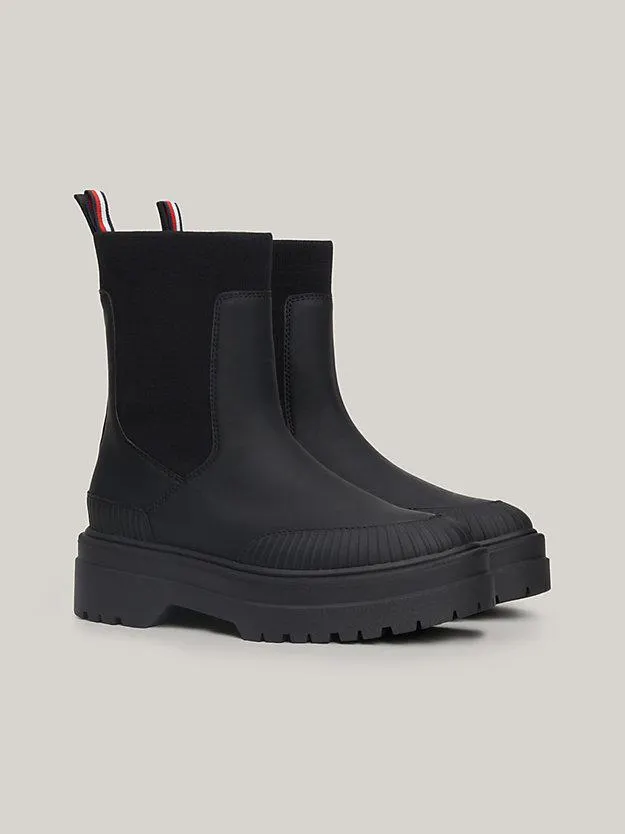 Rubberised Cleat Temperature Regulating Chelsea Boots