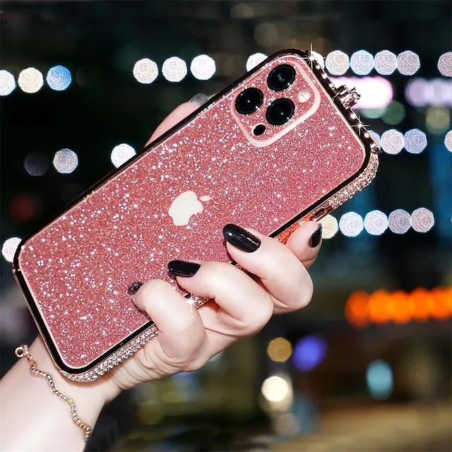 Phone Case For Apple Back Cover Bumper iPhone 13 12 Pro Max 11 SE 2020 X XR XS Max 8 7 Shockproof Glitter Shine Glitter Shine TPU