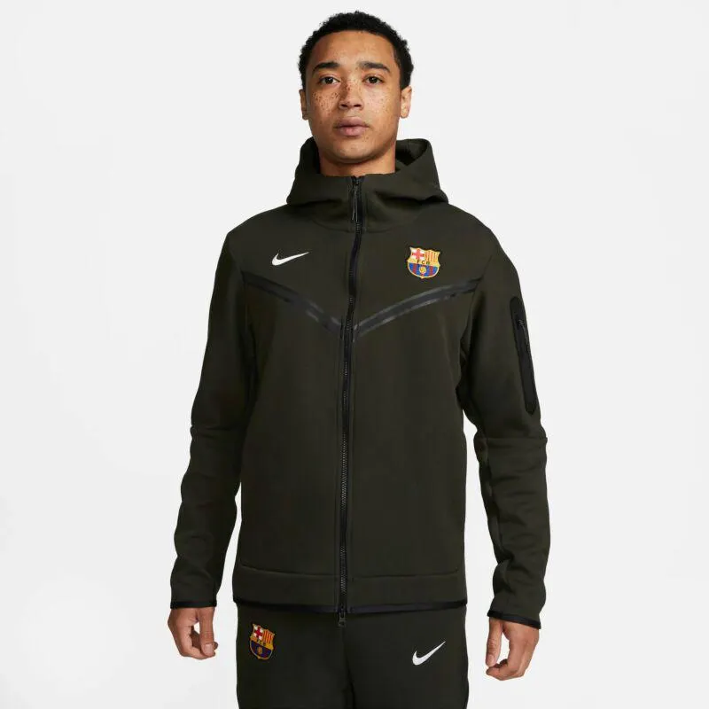 Nike Barcelona NSW Tech Fleece Hoodie - Sequoia 2023-2024
