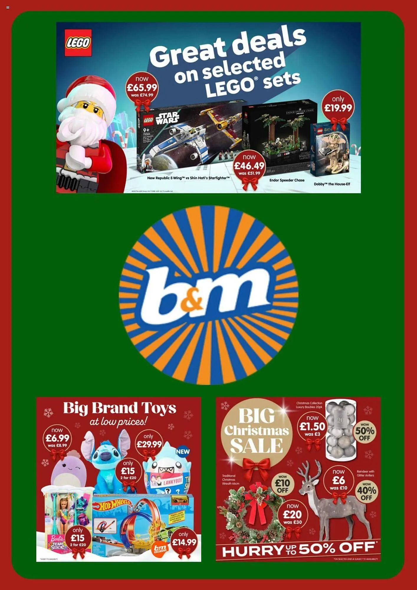 B&M Stores leaflet from 8 December to 8 January 2024 - Catalogue Page 1