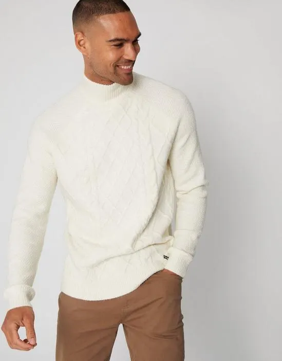 'Ayres' Turtle Neck Cable Knit Jumper