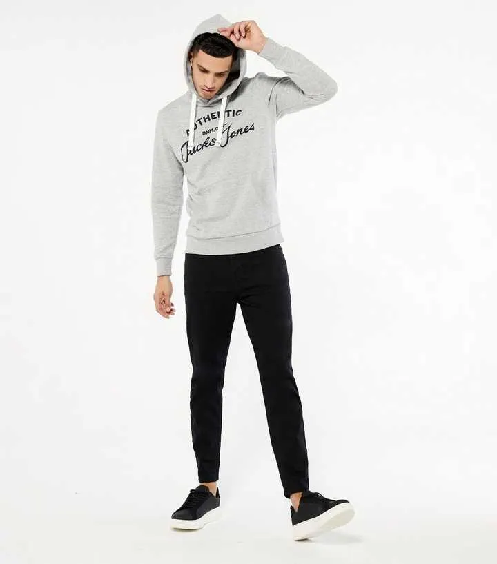 Black Tapered Leg Jeans