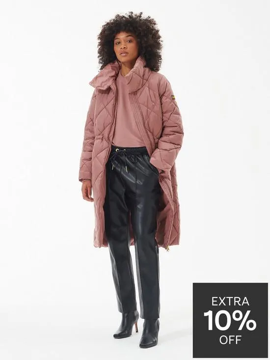Enfield Quilted Coat - Pink