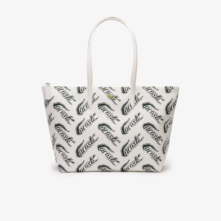 Women’s Lacoste L.12.12 Logo Print Tote - Large