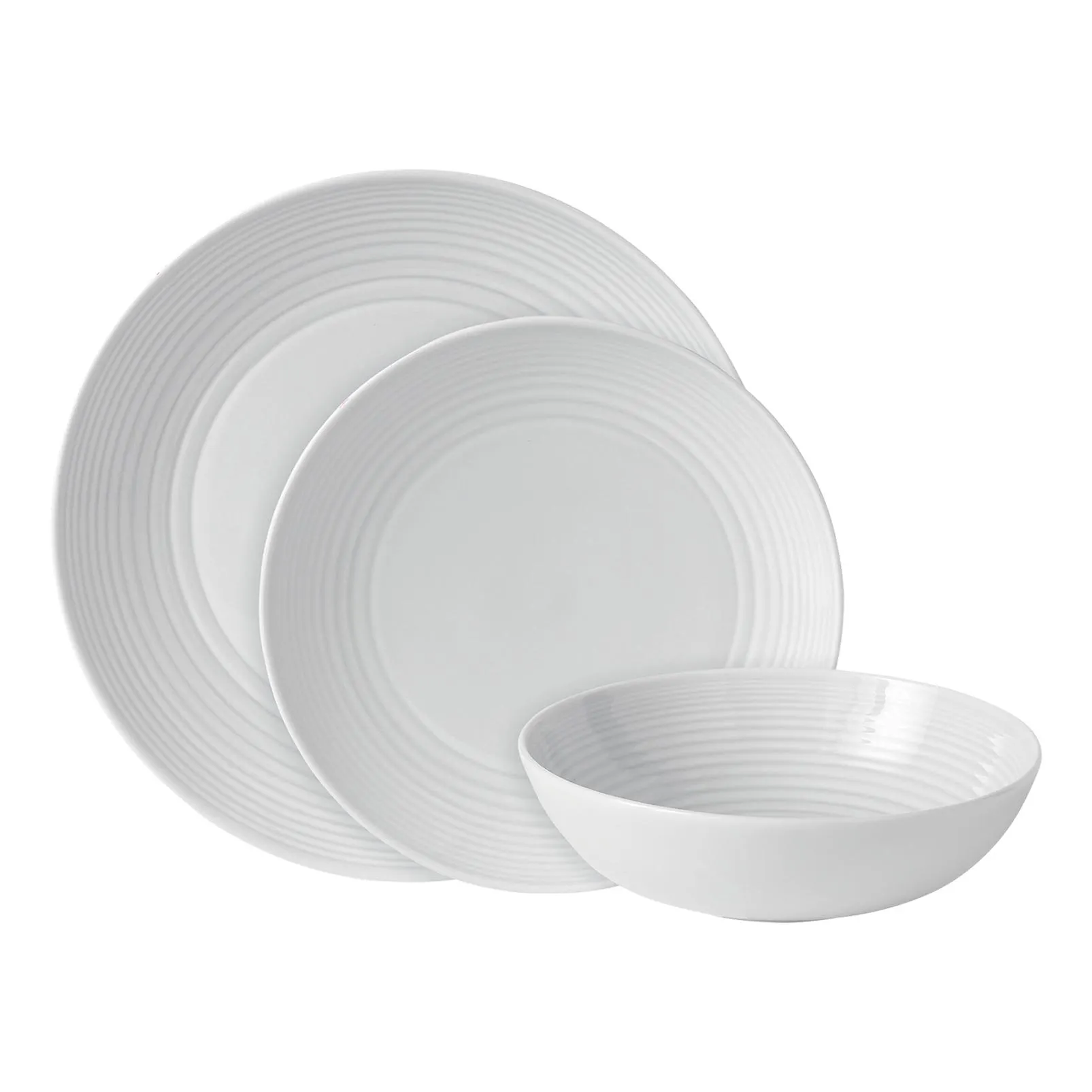 White 12 Piece Dinner Set
