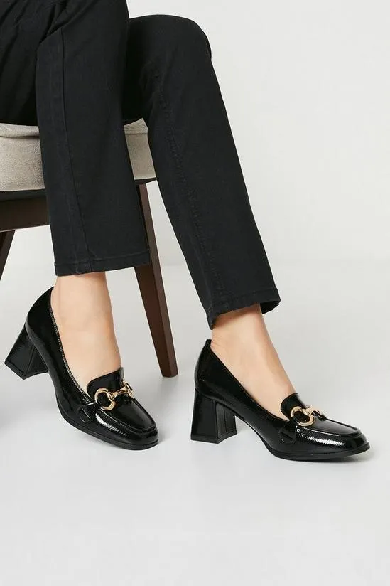 Principles: Ciara Snaffle Square Toe Block Heel Loafers