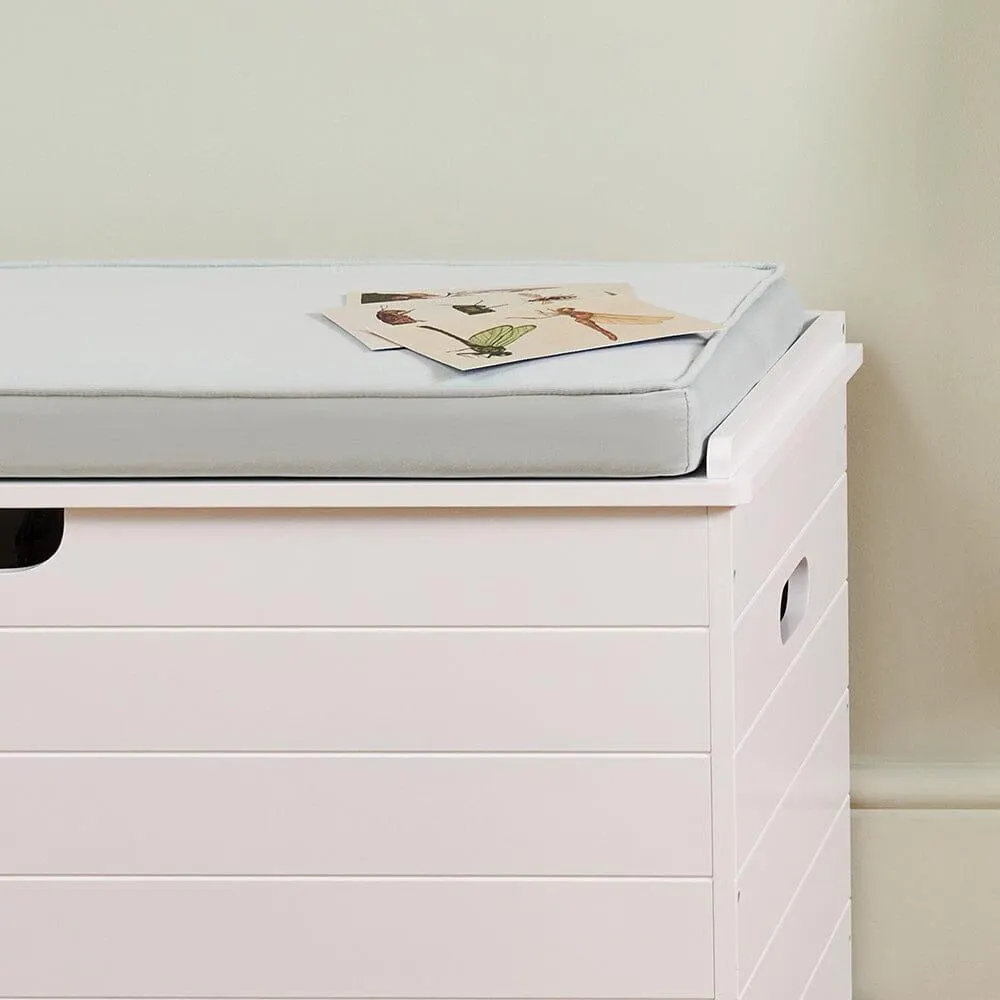 Washable Toy Box Cushion, Minty Green