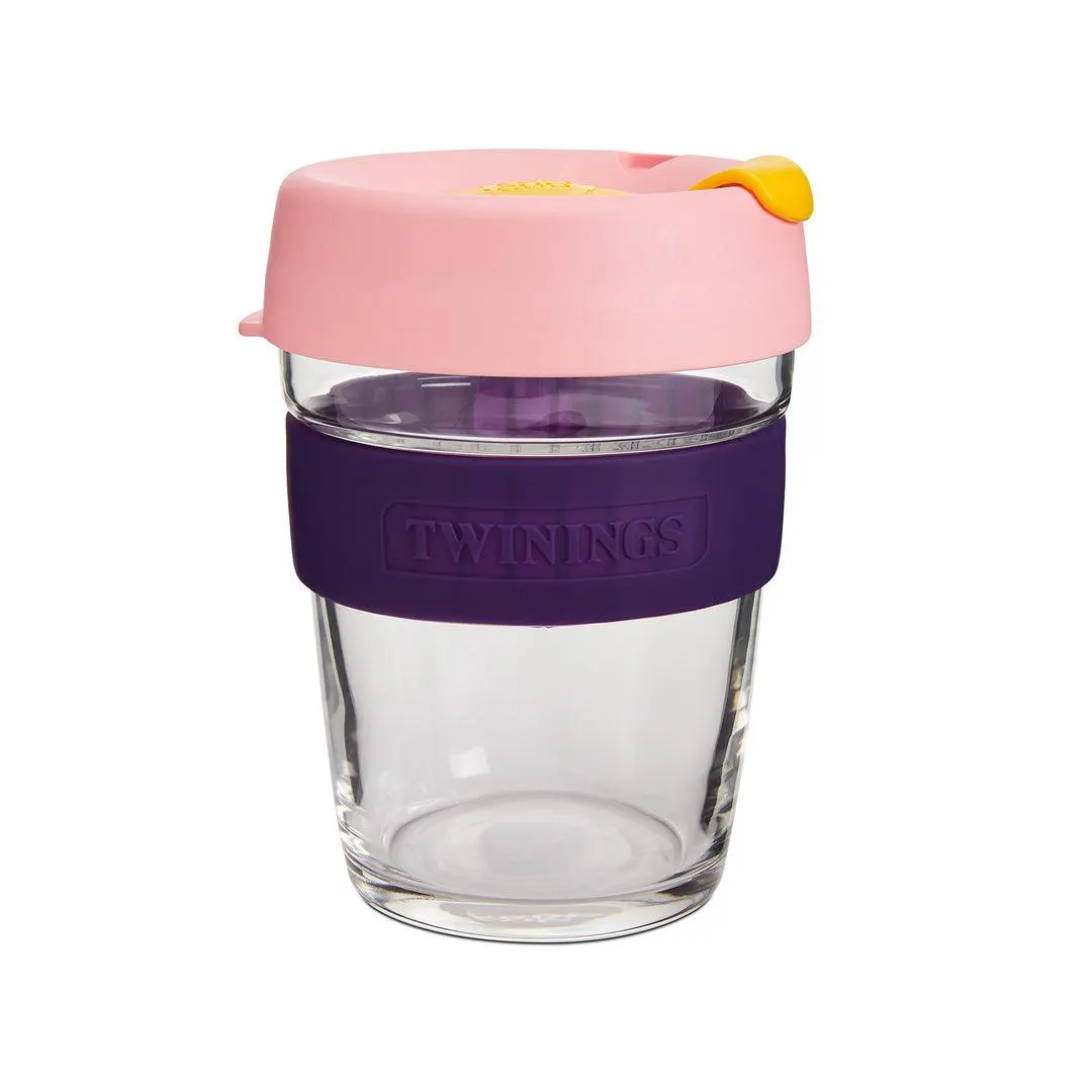 Twinings Glass Purple, Pink & Yellow KeepCup