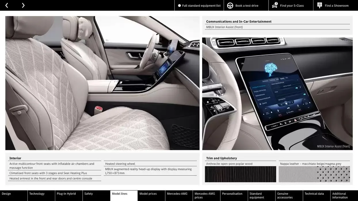 Mercedes Benz S-Class Saloon from 10 October to 10 October 2025 - Catalogue Page 24