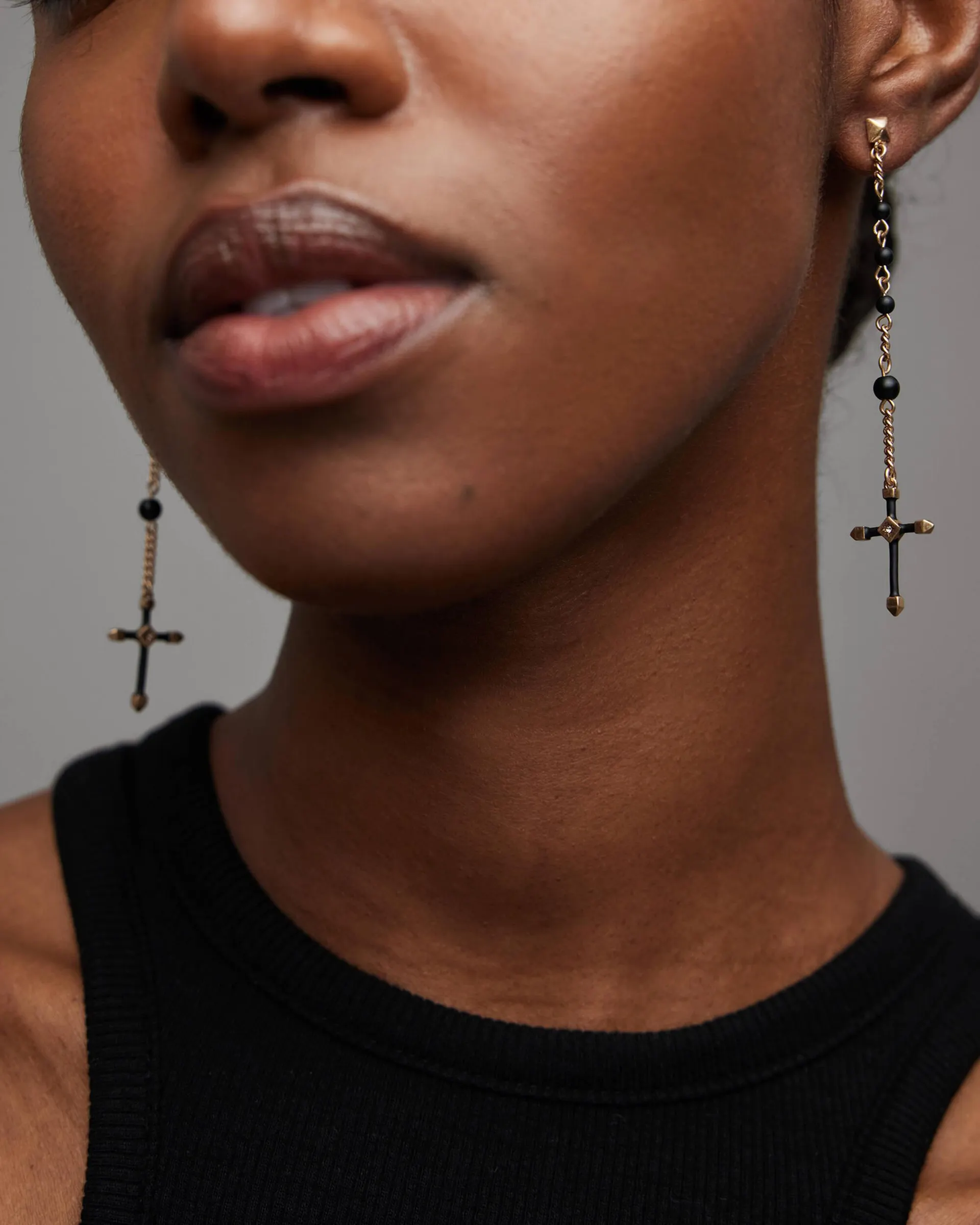 Lyra Cross Earrings