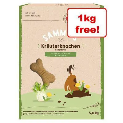5kg Sammy's Herb Bones Dog Snacks - 4 + 1kg Free!*