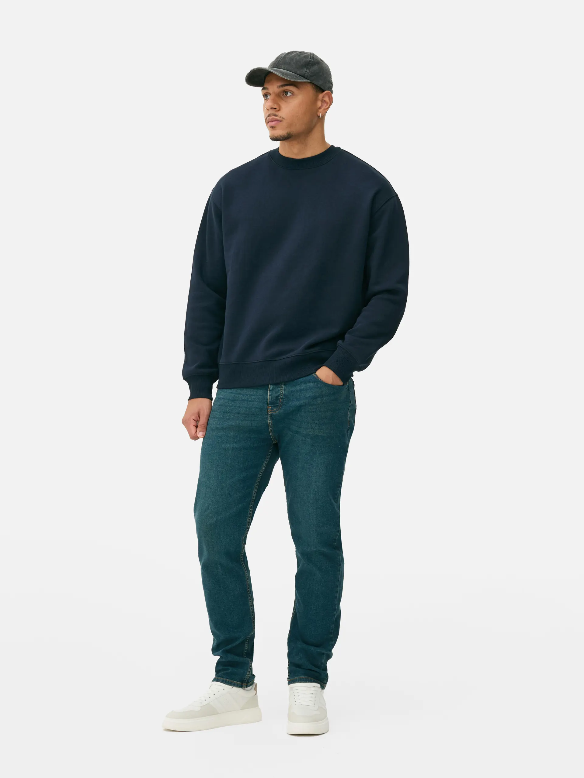 Camisola gola redonda corte grande