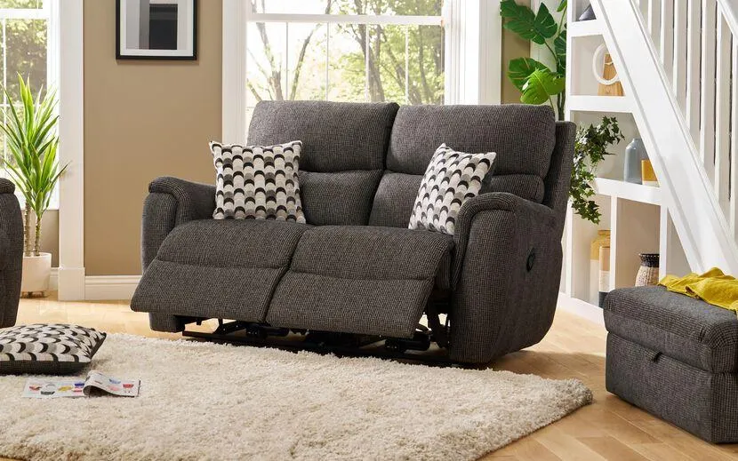 Milwaukee 2 Seater Fabric Manual Recliner Sofa