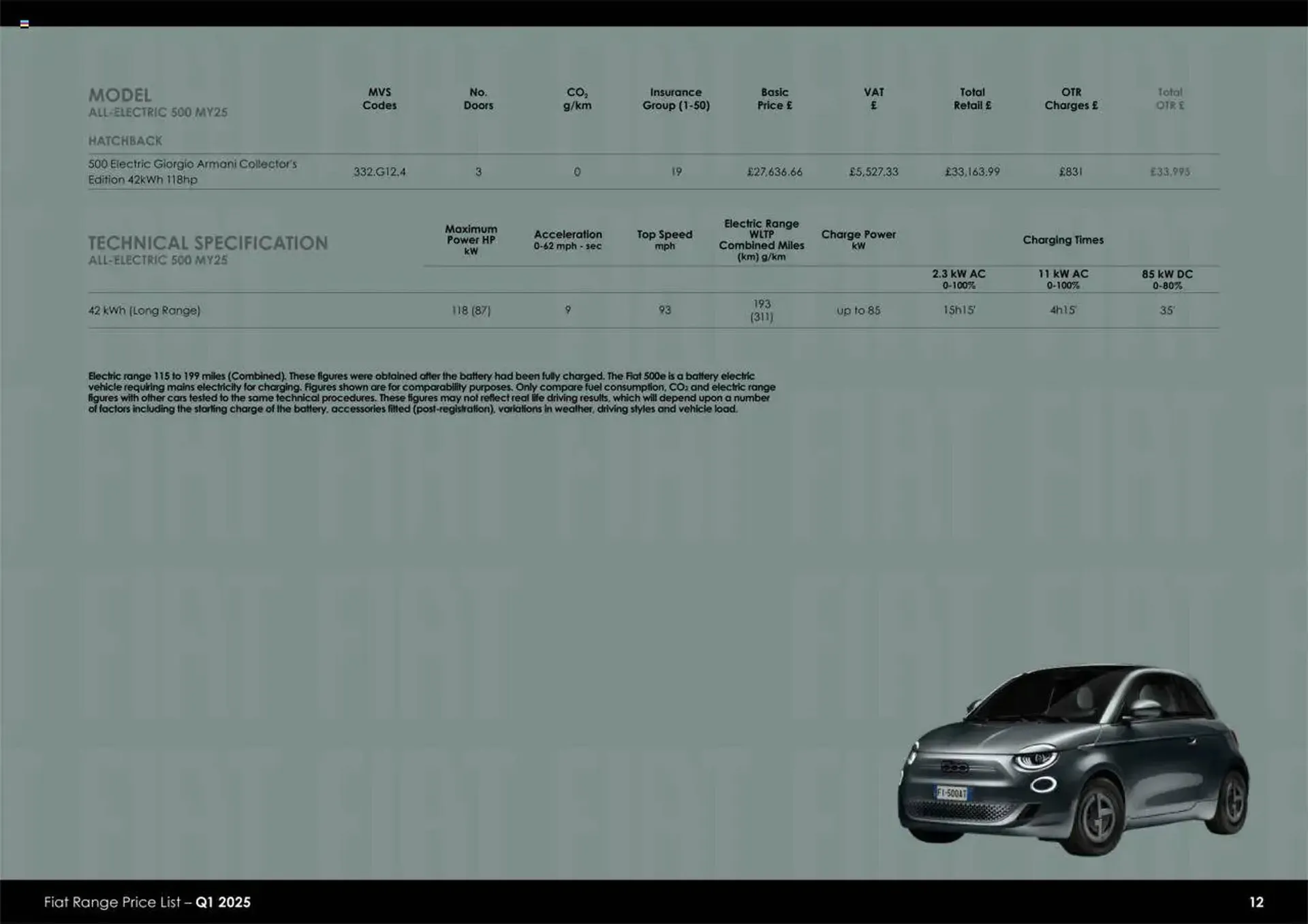 Fiat leaflet from 1 July to 1 April 2026 - Catalogue Page 12