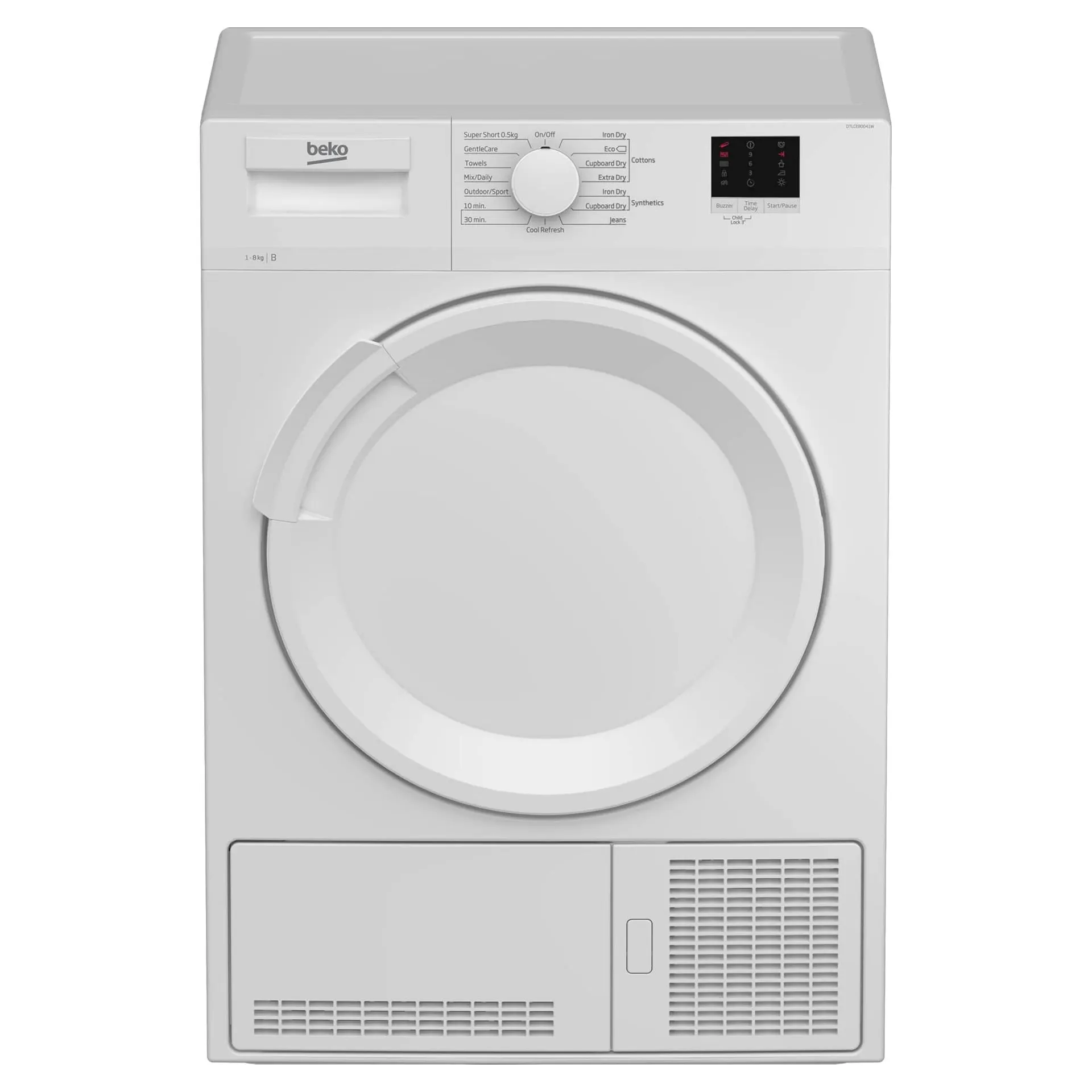 Beko DTLCE80051W 8kg Condenser Tumble Dryer