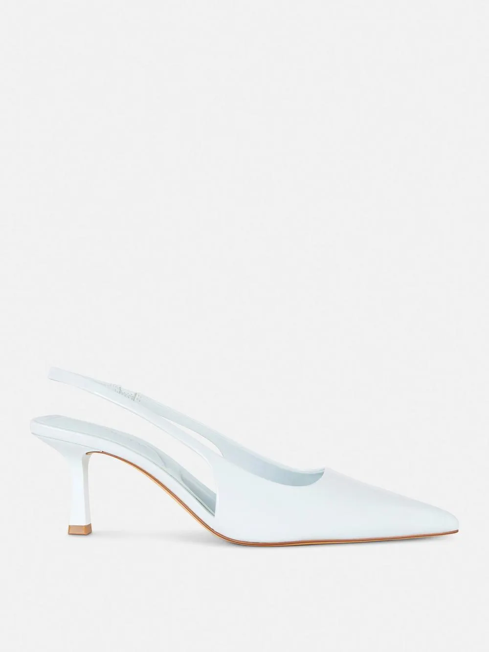 Slingback-Pumps in Lackoptik