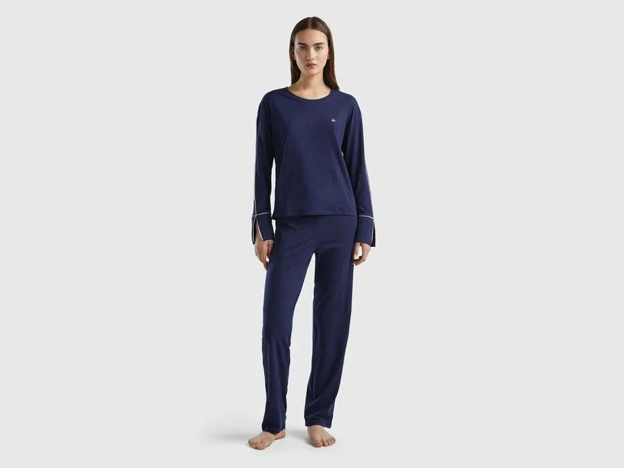 Warm viscose blend pyjamas