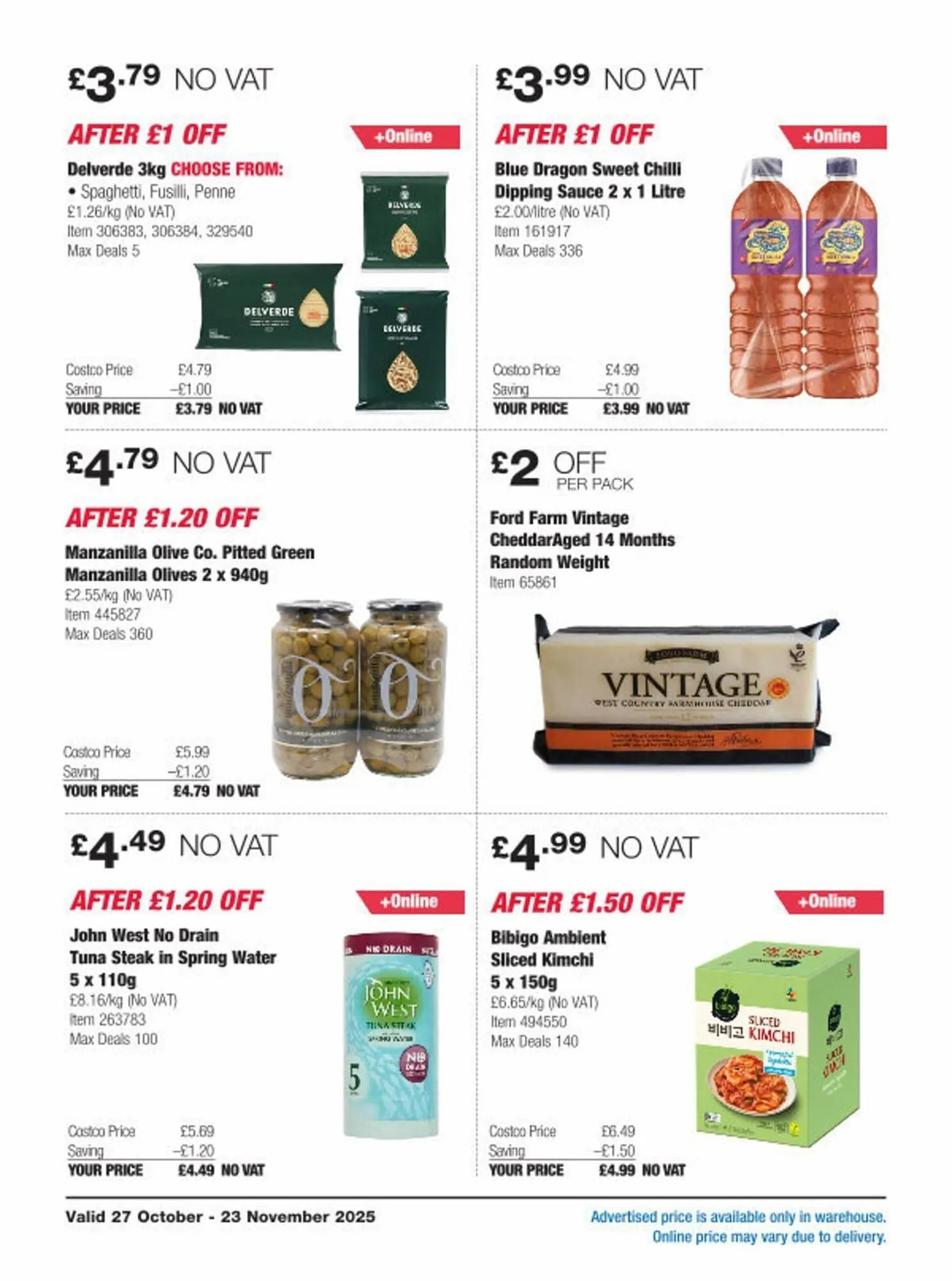 Costco leaflet from 27 October to 23 November 2025 - Catalogue Page 11