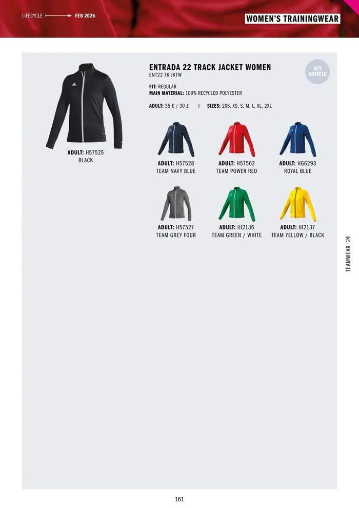Adidas Teamwear 2024 from 11 March to 31 December 2024 - Catalogue Page 161