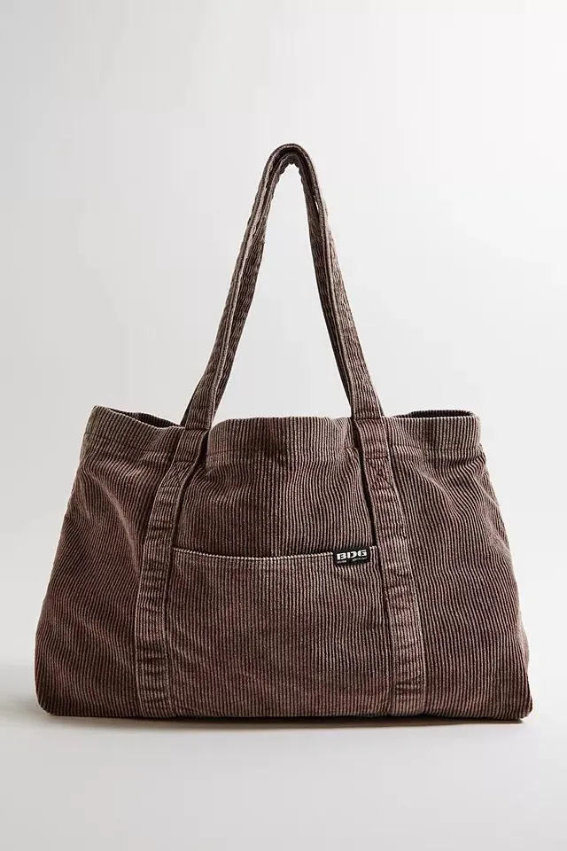 BDG Tab Corduroy Tote Bag