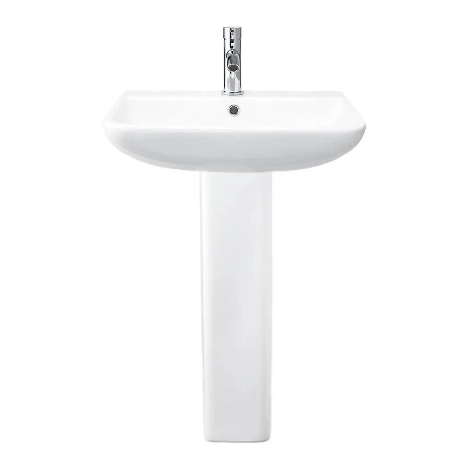 Bathstore Scene 550mm Basin and Pedestal - 1 Tap Hole