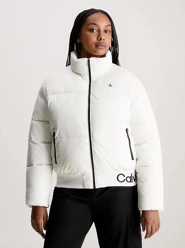 Logo Hem Puffer Jacket