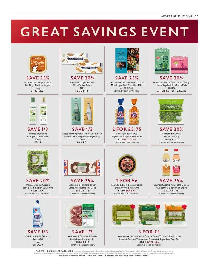 Weekend from 20 September to 8 October 2024 - Catalogue Page 48