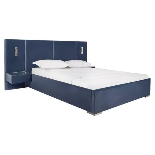 Panelle Double Ottoman Bed with Bedside Tables