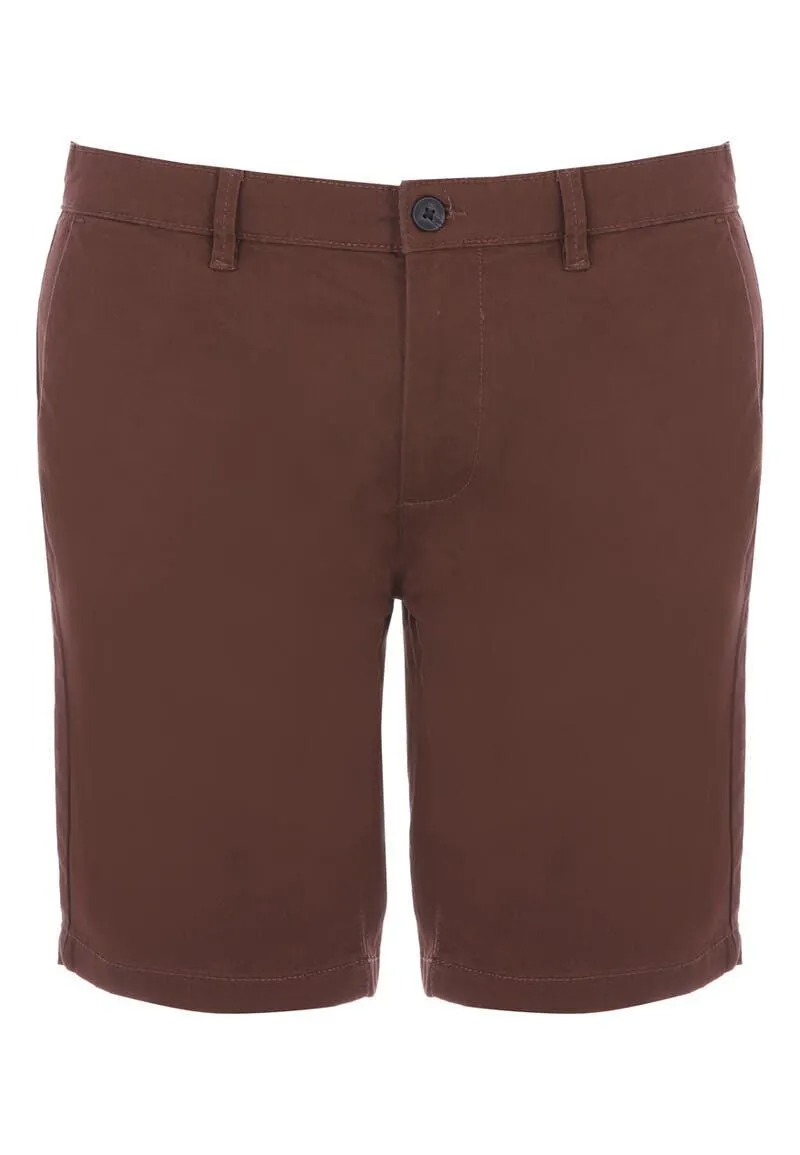 Mens Brown Chino Shorts