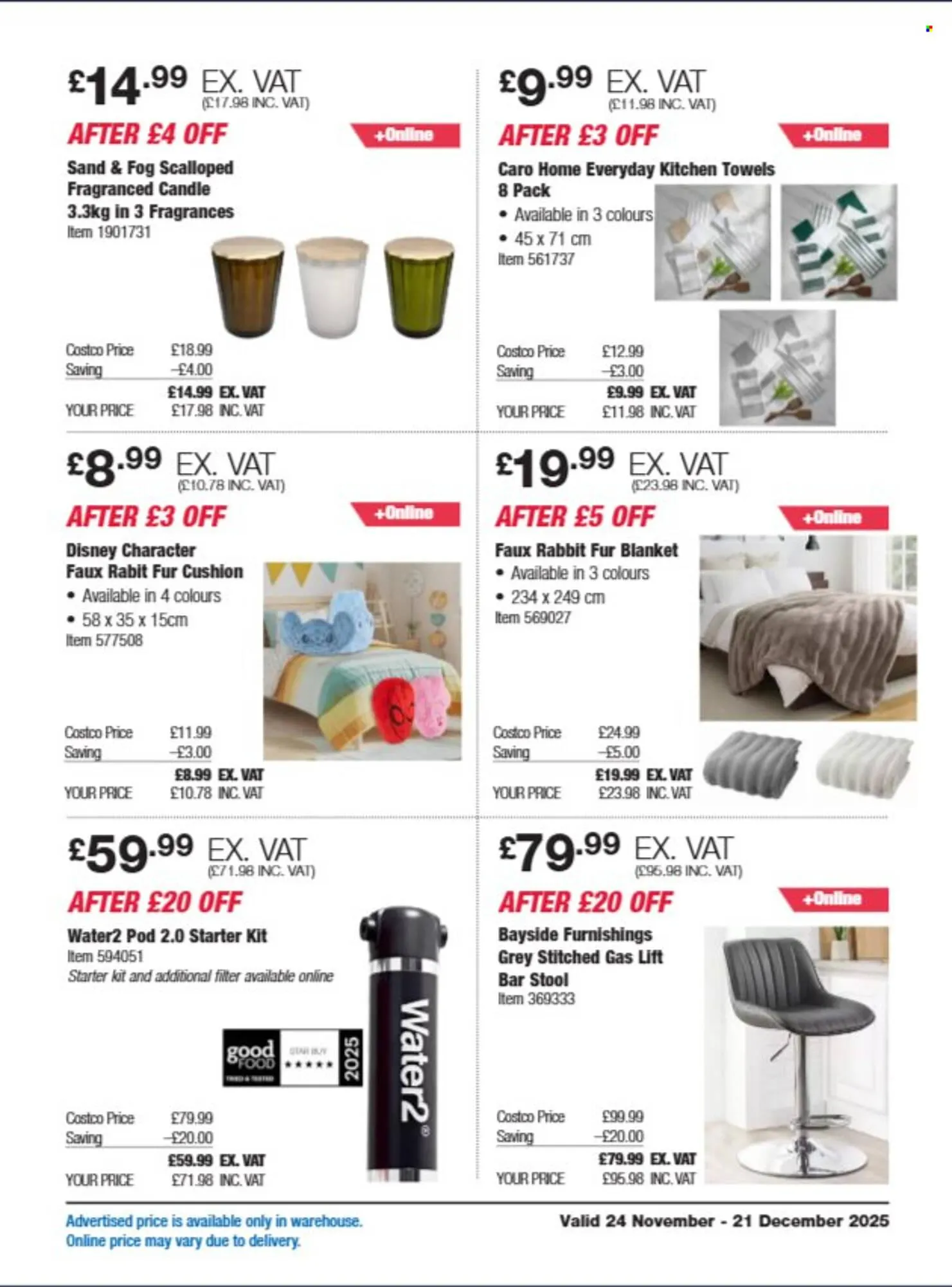 Costco leaflet from 24 November to 21 December 2025 - Catalogue Page 9