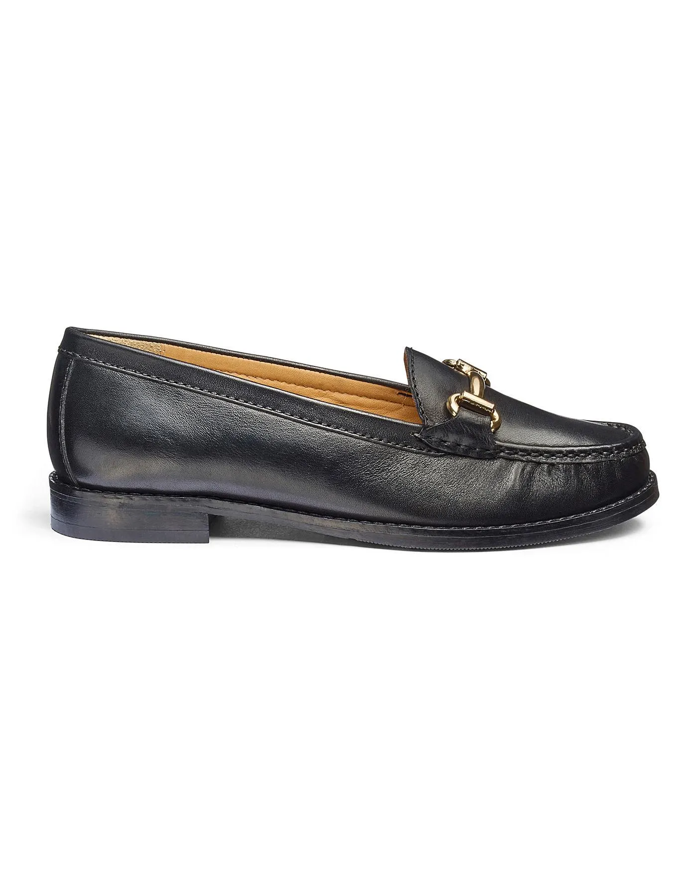 Premium Leather Trim Detail Loafers Extra Wide EEE Fit