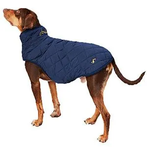 Joules Quilted Dog Coat Navy