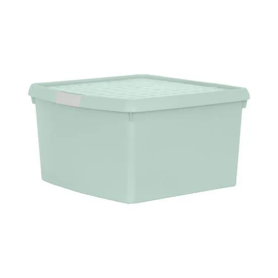 Wham Storage Clip 25.5L Box and Lid in Silver Sage