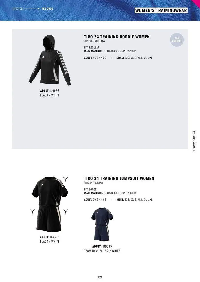 Adidas Teamwear 2024 from 11 March to 31 December 2024 - Catalogue Page 121