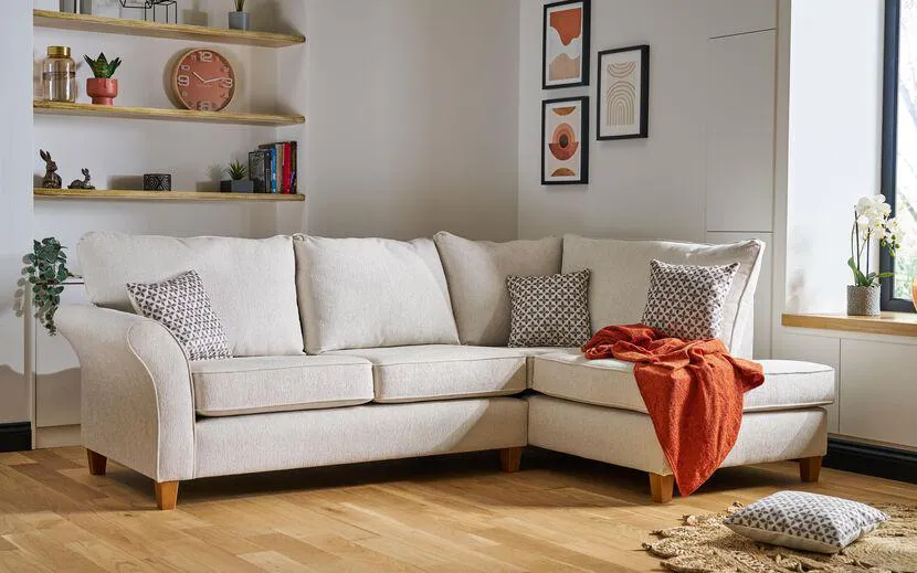 Mollie Fabric 3 Corner 1 Right Hand Facing Chaise Sofa