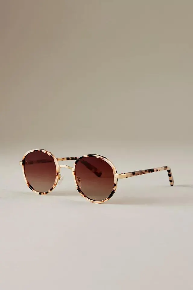 By Anthropologie The Annie Circle Sunglasses