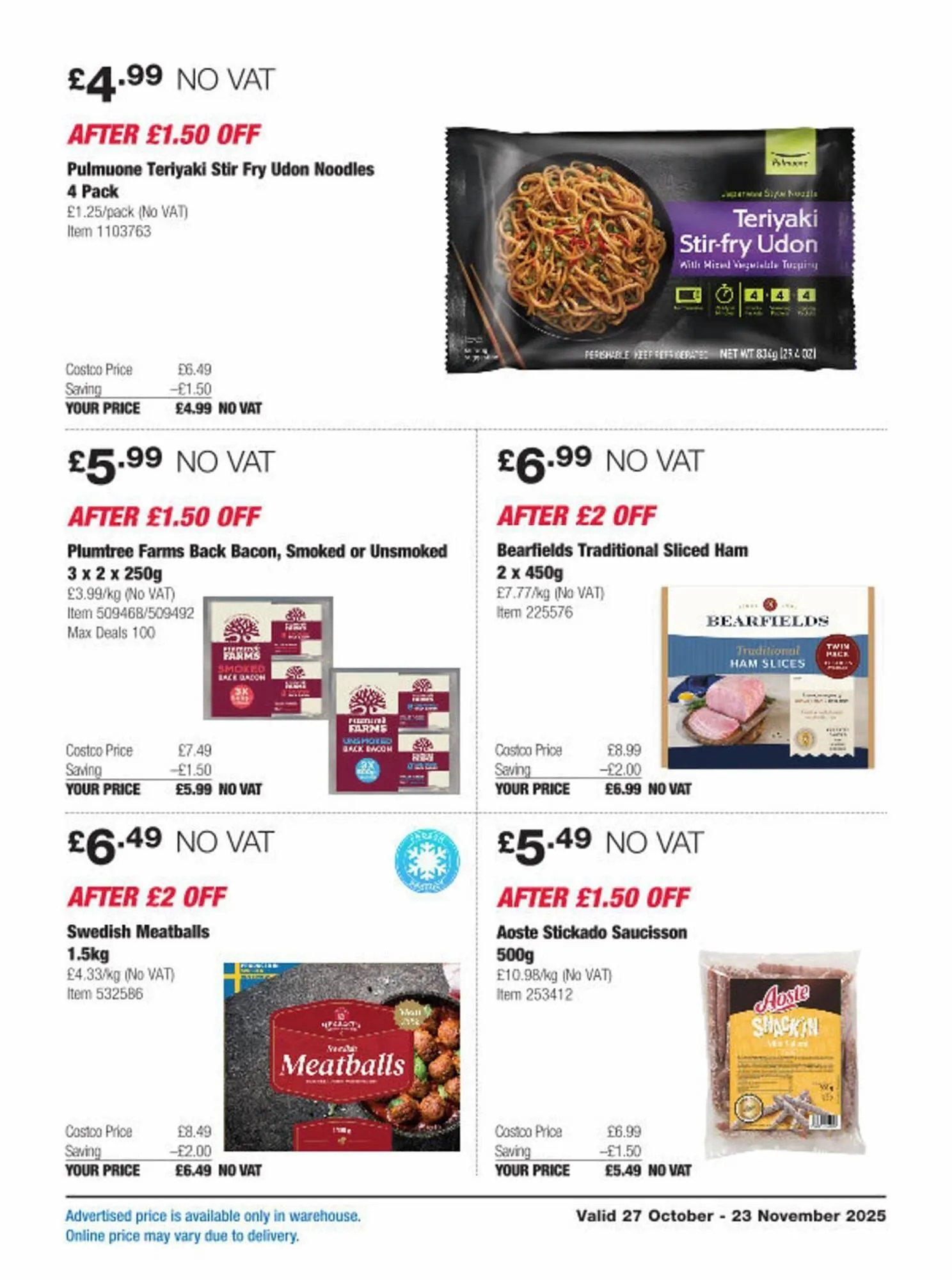 Costco leaflet from 27 October to 23 November 2025 - Catalogue Page 10