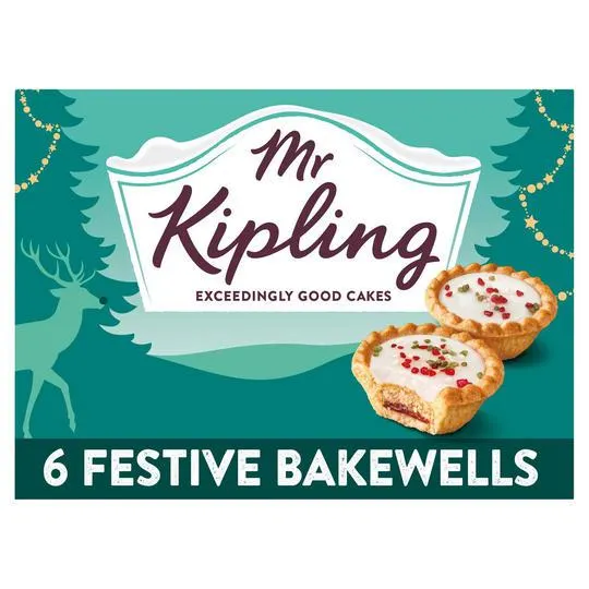 Mr Kipling 6 Festive Bakewells