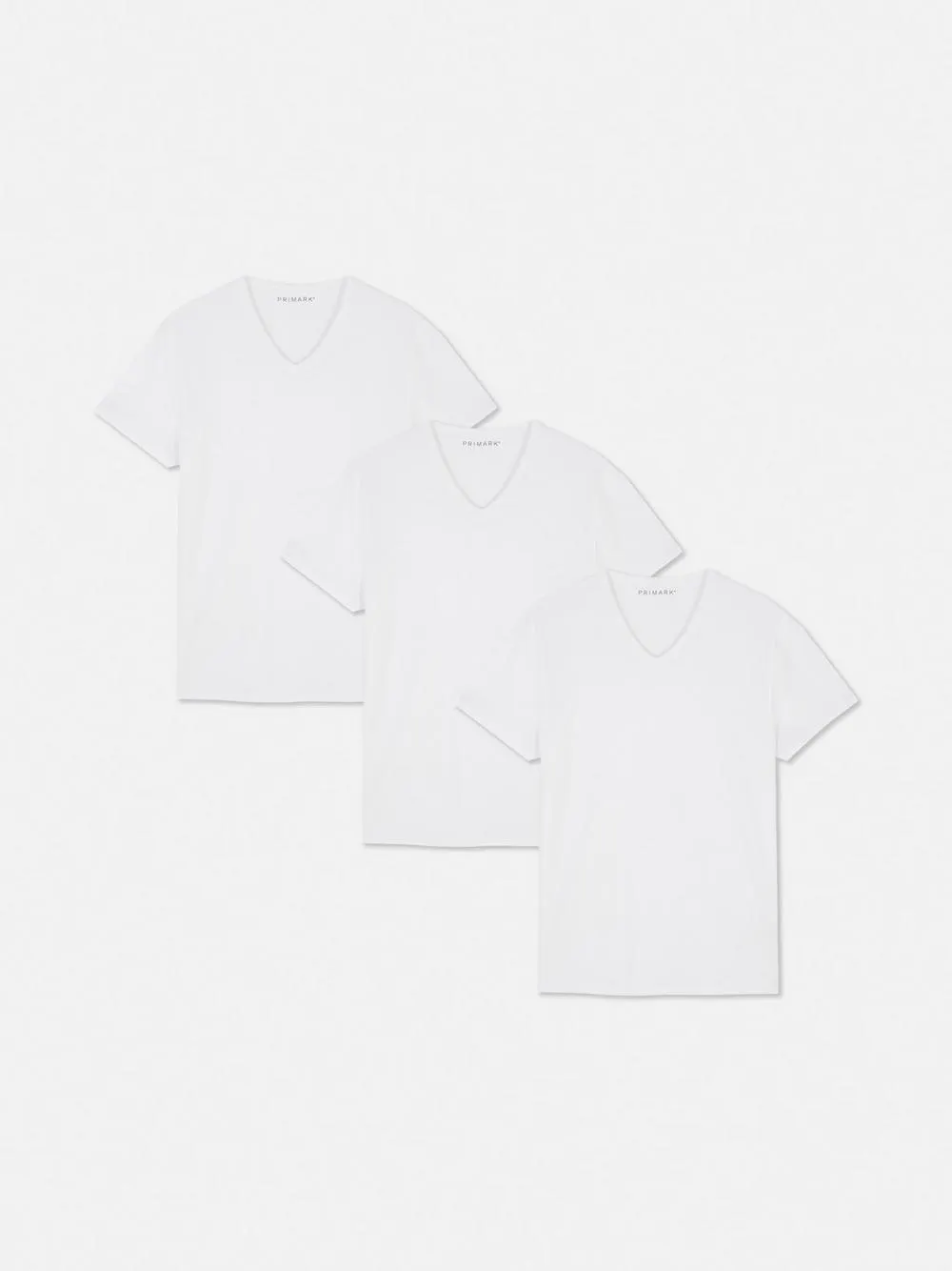 Pack de 3 camisetas con cuello de pico